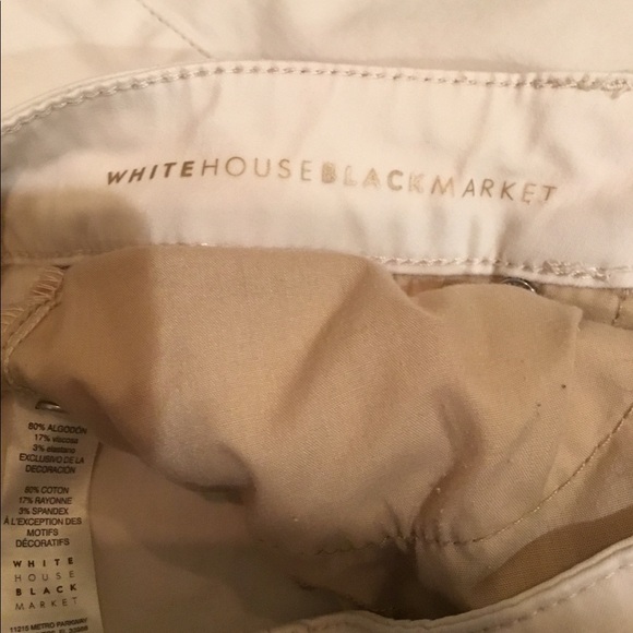 2 Pairs WHBM jeans “the Skinny“ size 6 Gray Cream - Picture 8 of 16